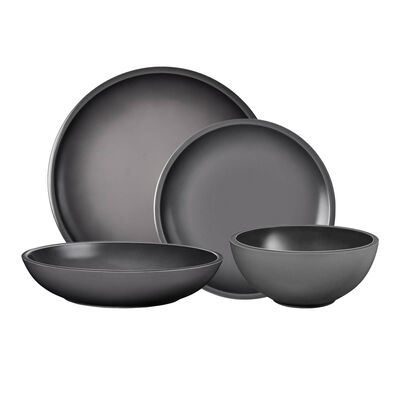 Ensemble de vaisselle minimaliste 16 pi&egrave;ces avec bols &agrave; c&eacute;r&eacute;ales